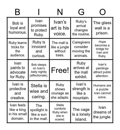 Review Bingo Card