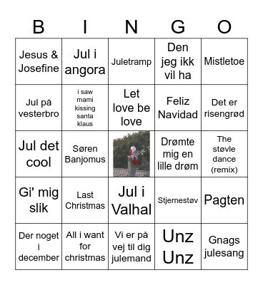 Julebingo Card