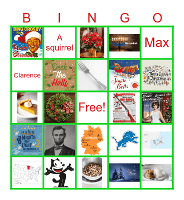 Prudential Holiday Bingo Card