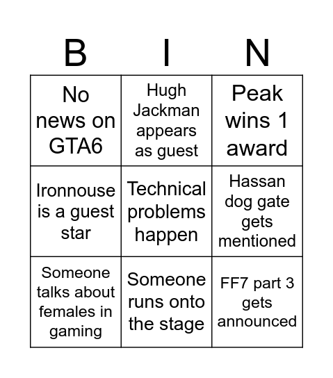 kekw Bingo Card