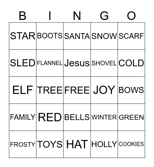 BINGO!! Bingo Card