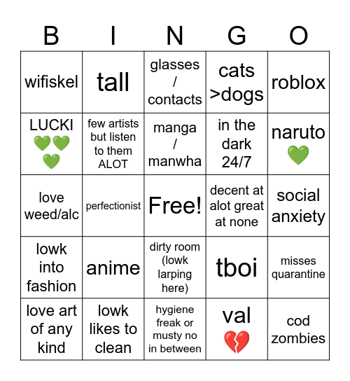 copykats bingo 🦭🦭🦭🦭 Bingo Card