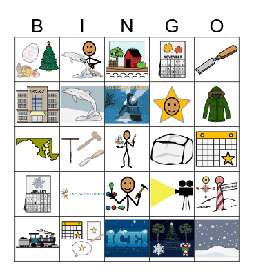 ICE! The Polar Express Bingo Card