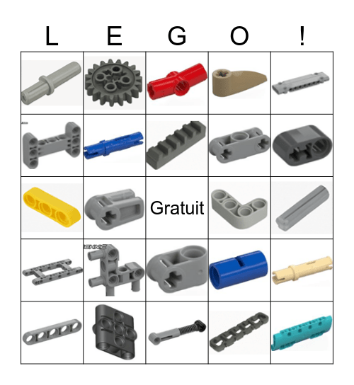 BINGO LEGO Bingo Card