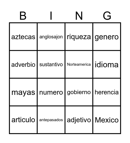 Quarye Bingo Card