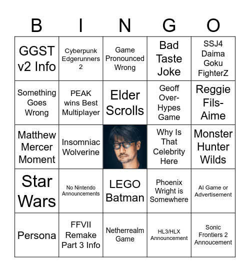 game awards 2025 predictions Bingo Card