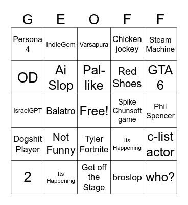 into the Keighleyverse Bingo Card