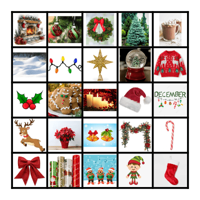 Happy Holidays Bingo Card