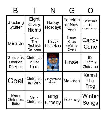 Moore Magic 8 Christmas/Hanukkah Bingo Card