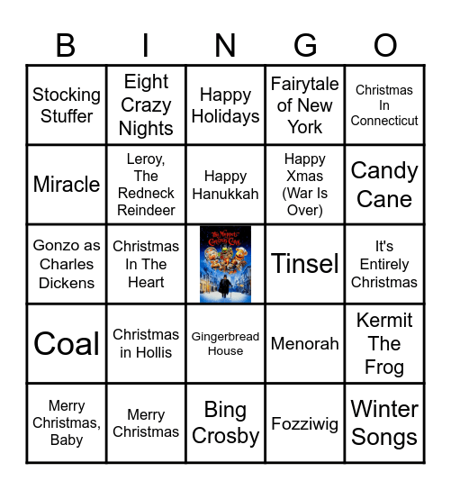 Moore Magic 8 Christmas/Hanukkah Bingo Card