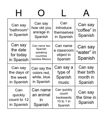 Busca amigos que pueden... Bingo Card