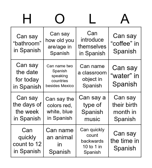 Busca amigos que pueden... Bingo Card