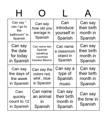 Nombre:                                   Busca Amigos- Bingo Card