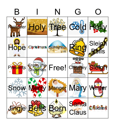 Christmas Song Bingo Card