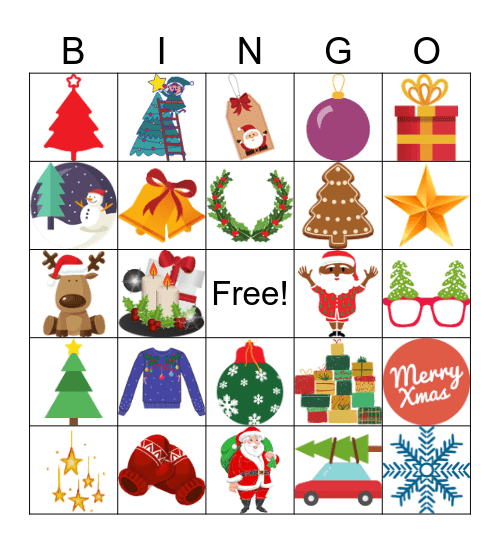 Holiday Bingo Card