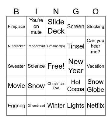 Buzzword Bingo Card