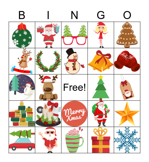 Holiday Bingo Card