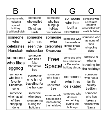 Counseling Center Bingo Card