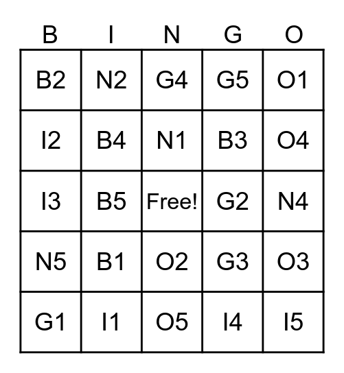 Birthday Barhopping Bingo Card