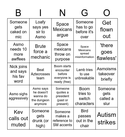 I can't find my Equilibrium Bingo Card