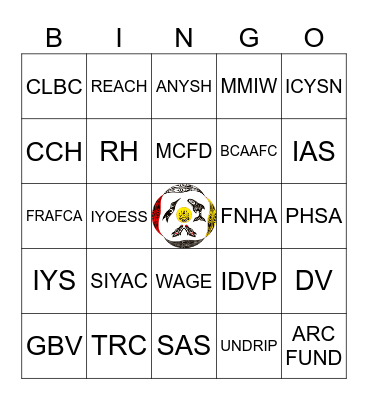 ACRONYM BINGO Card