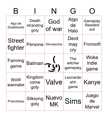 Gloving legends Bingo Card