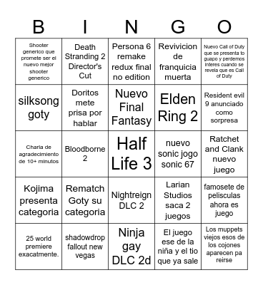 Bingo el mejor bingo bango bongo Bingo Card