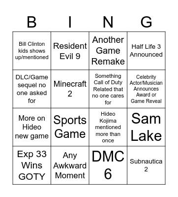 Bingo Card