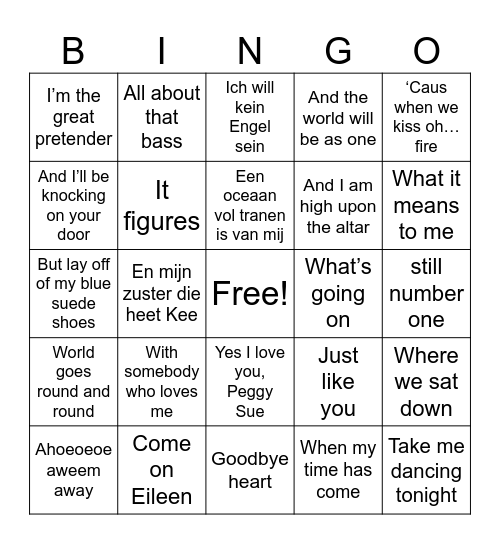 S4Y Doorzing Bingo Card