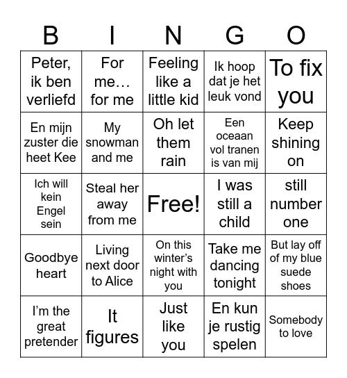 S4Y Doorzing Bingo Card