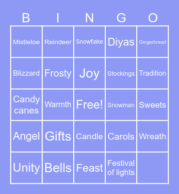 Holiday BINGO Card