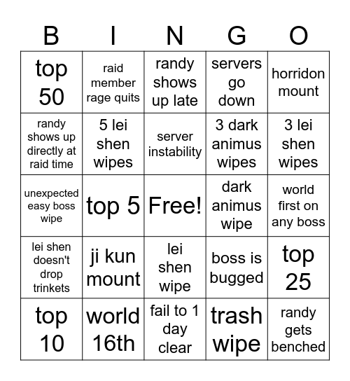fusion race for world first 2 Bingo Card