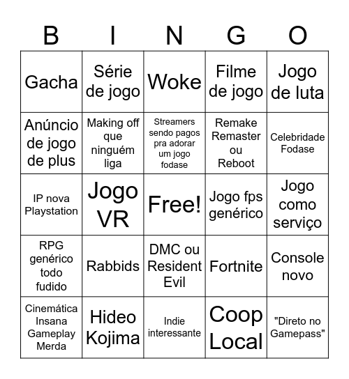 Bingo Card
