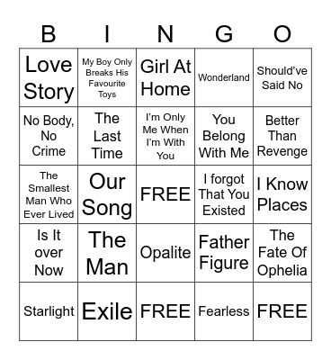 Quintessentially Charisse Bingo Card