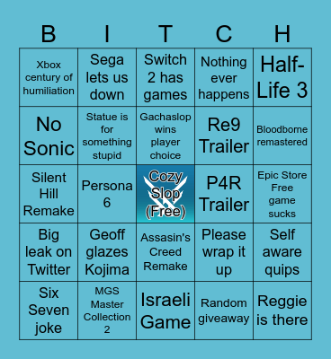 TGA 2025 Bingo Card