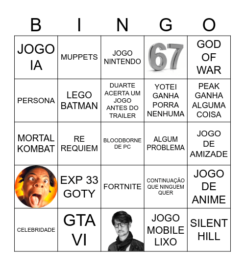 GAME AWARDS Bingo Card