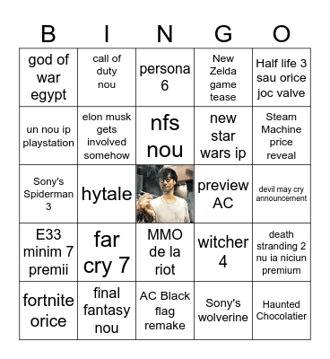 TGA 2025 Bingo Card