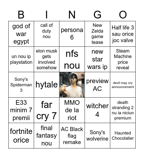 TGA 2025 Bingo Card