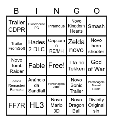 TGA SEMAFORO Bingo Card