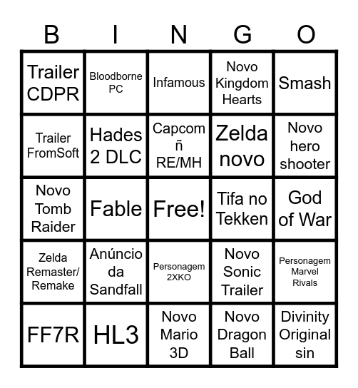 TGA SEMAFORO Bingo Card