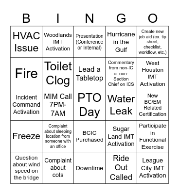 Bingo Card