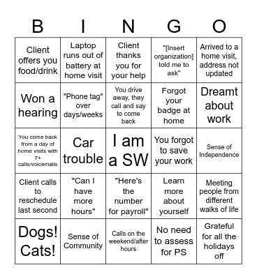 SW Bingo! Bingo Card