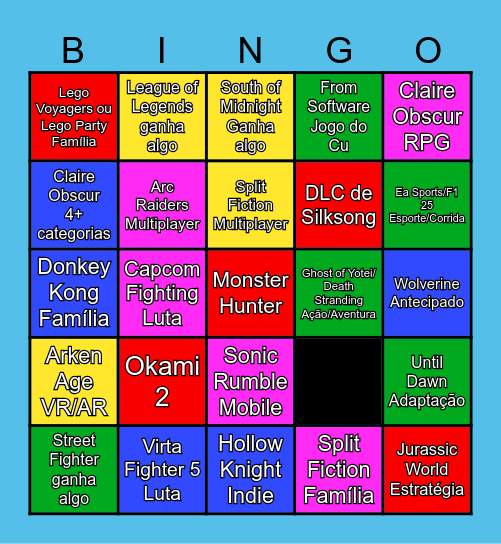 Haw Bingo Card