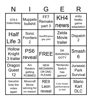 GEOFF PLEASE I BET MY KIDS ON THIS Bingo Card