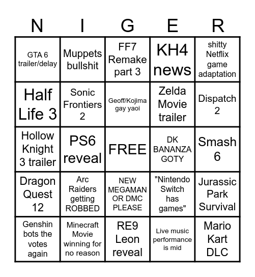 GEOFF PLEASE I BET MY KIDS ON THIS Bingo Card