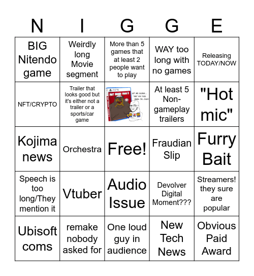 The gay awards Bingo Card