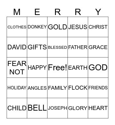 CHRISTMAS #2 Bingo Card