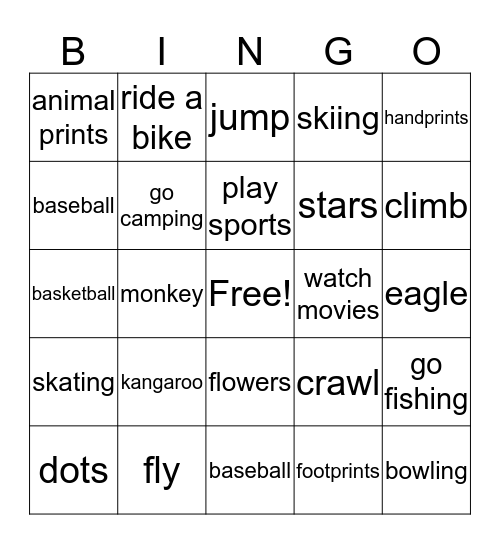 Talktime Bingo Card