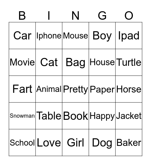 Bingo Lea Bingo Card