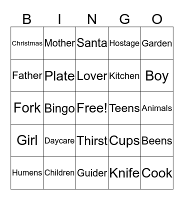 BingoFrøði Bingo Card